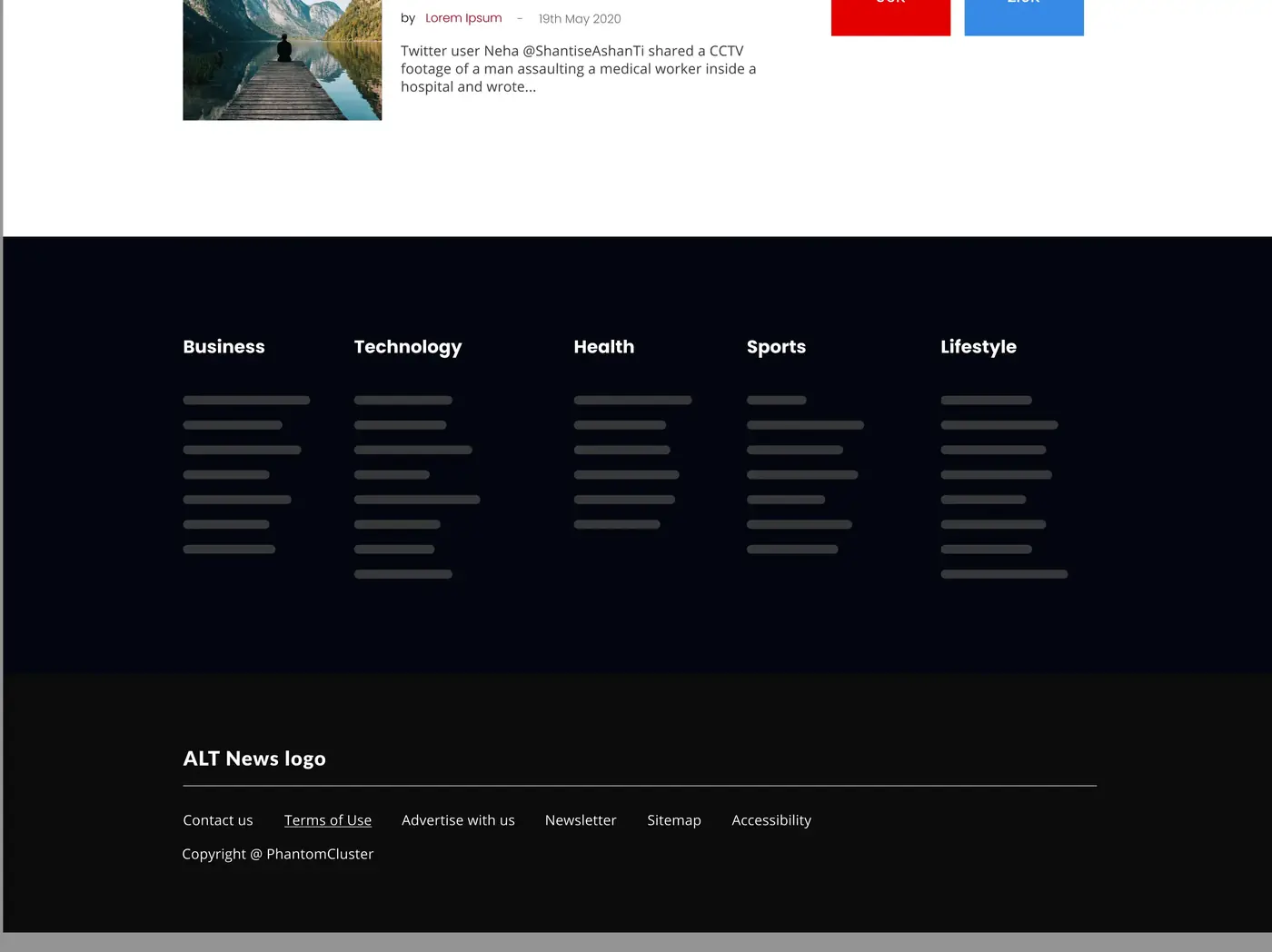 Footer — Category Discovery