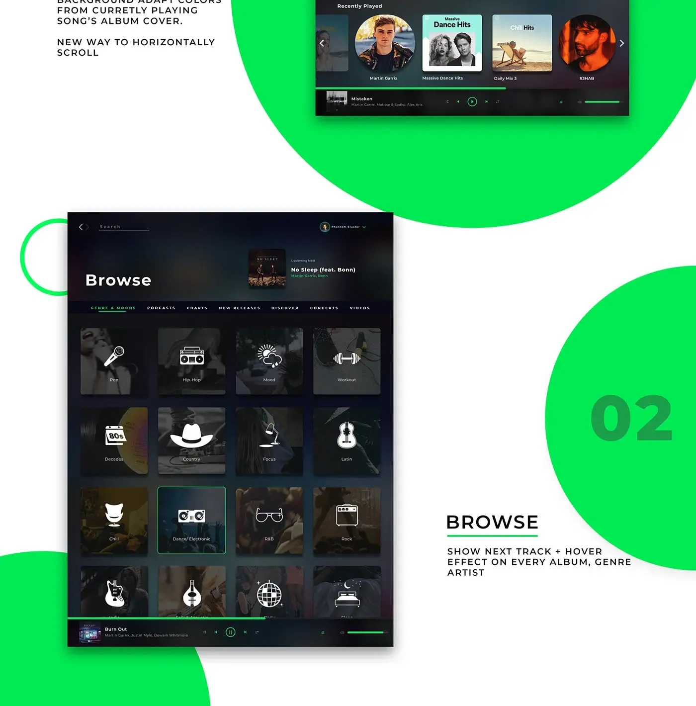 Spotify Redesign — Browse Screen