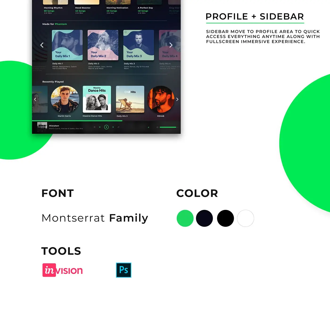 Spotify Redesign — Profile Screen
