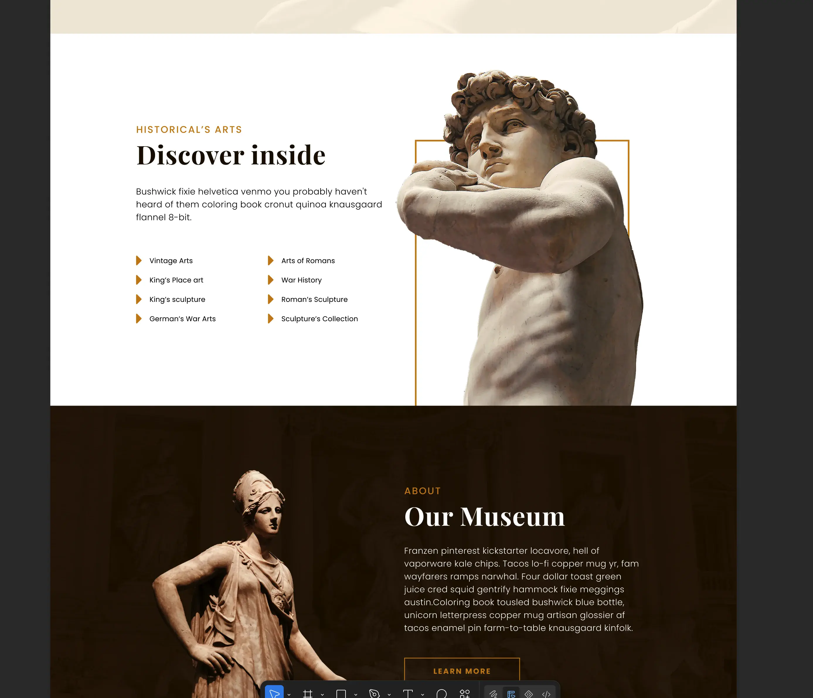 Museum template — View 2