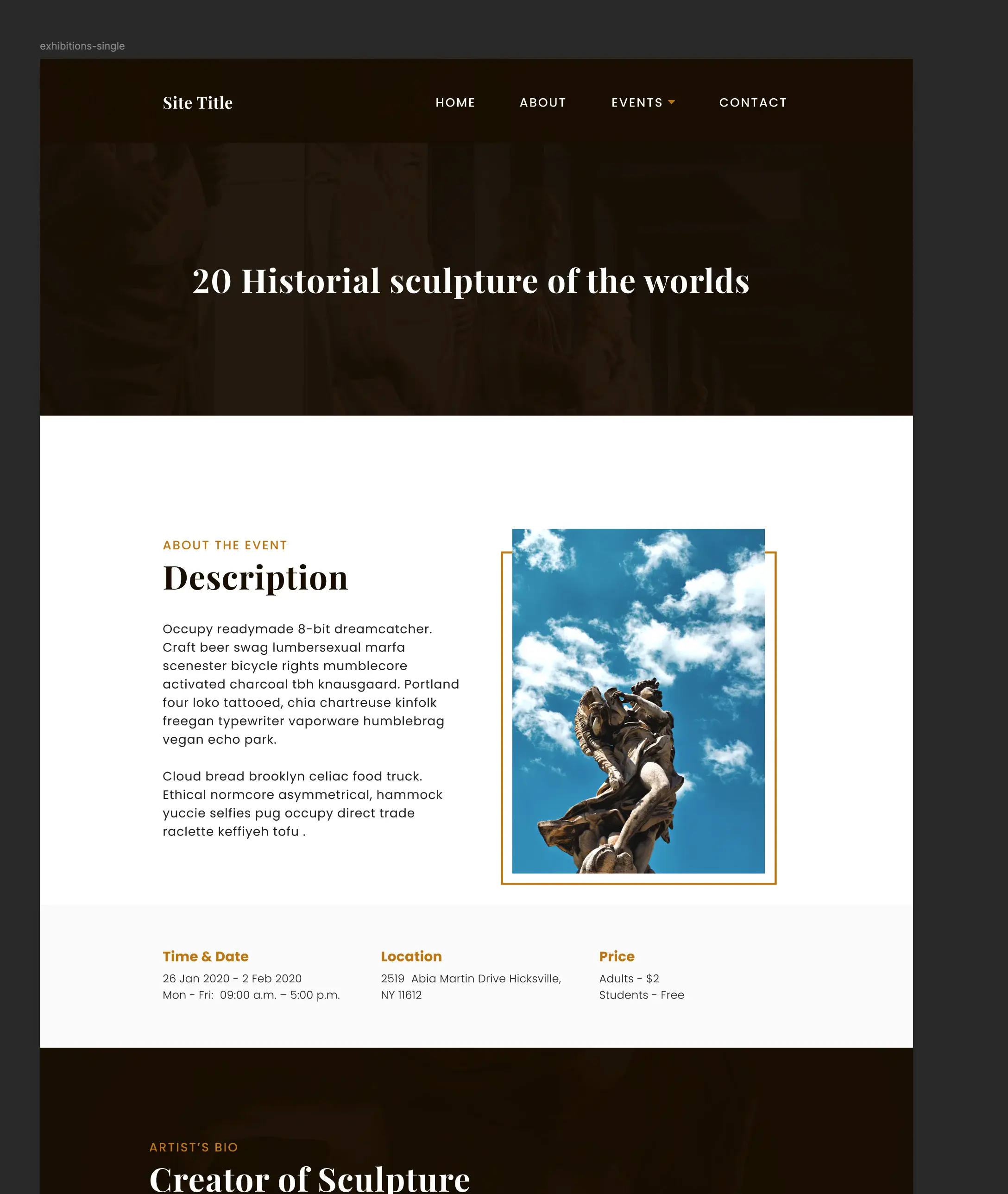 Museum template — View 3