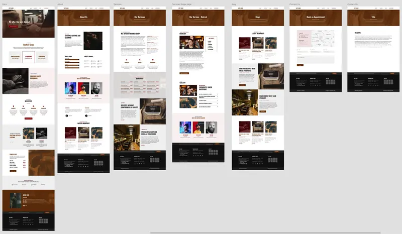 Barber Shop starter template