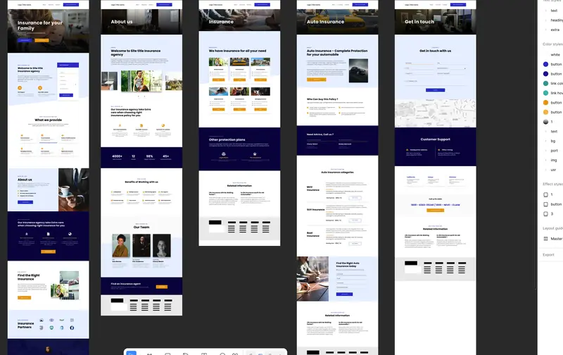 Insurance starter template